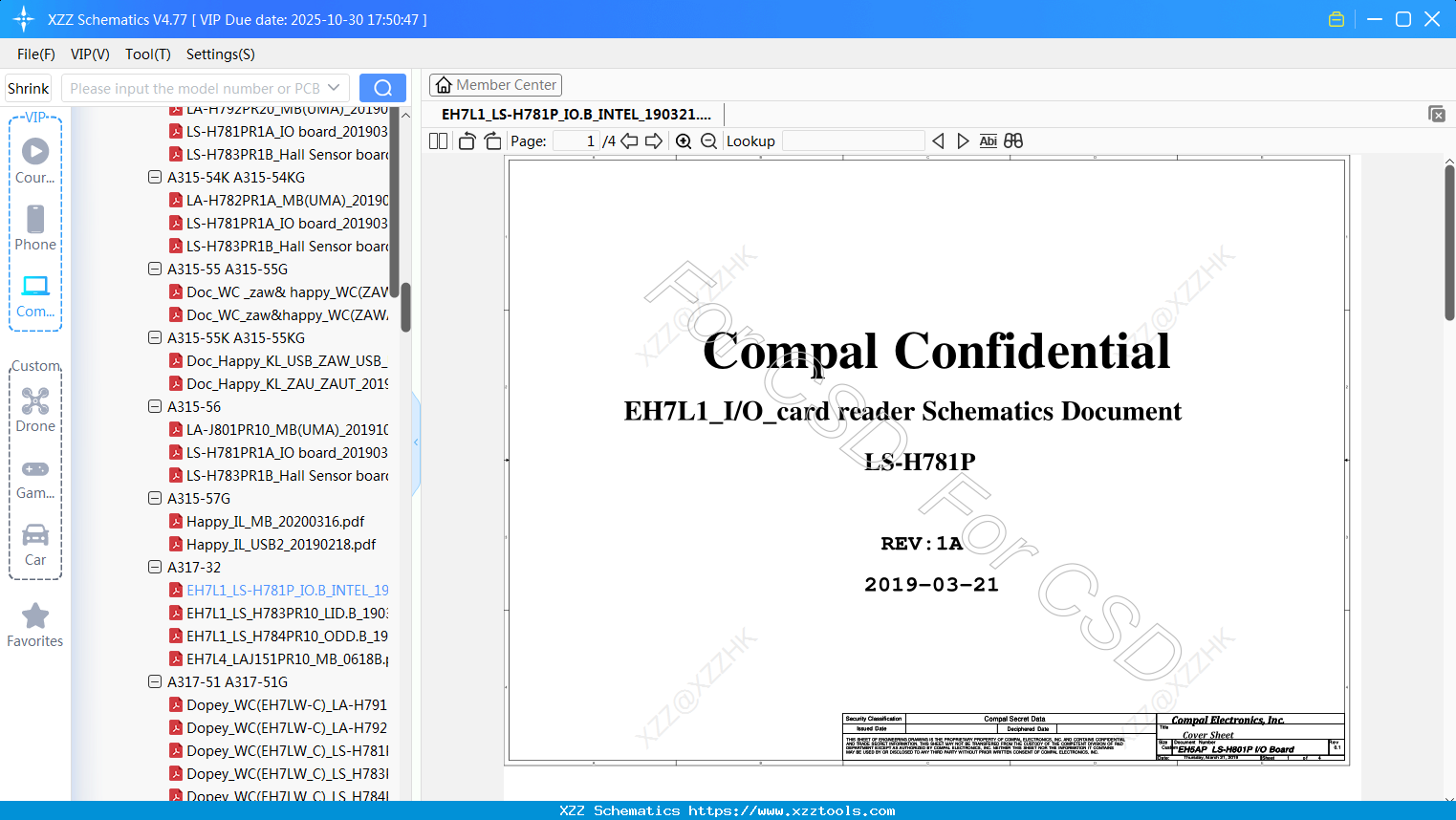 Laptop ACER EH7L1_LS-H781P_IO.B_INTEL_190321